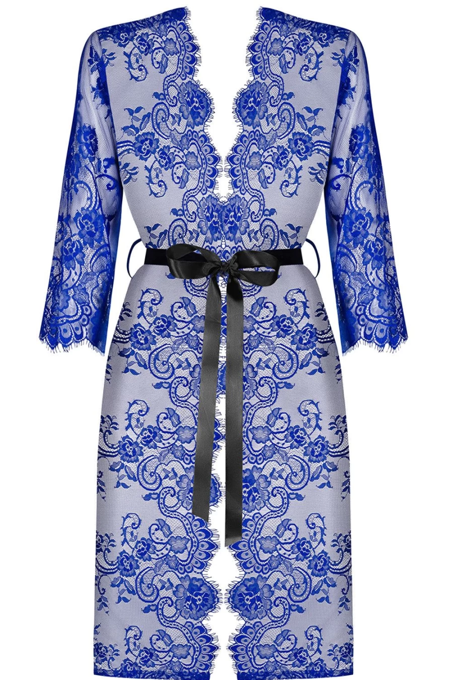 Obsessive Blue Cobaltess Robe - Luxurious Comfort & Elegance