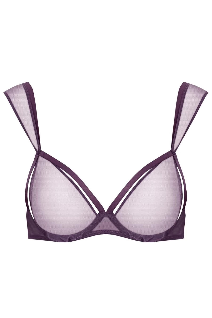 Maison Close L'Amoureuse Purple Open Multi-Position Scarf Bra - Adjustable Luxury Lingerie