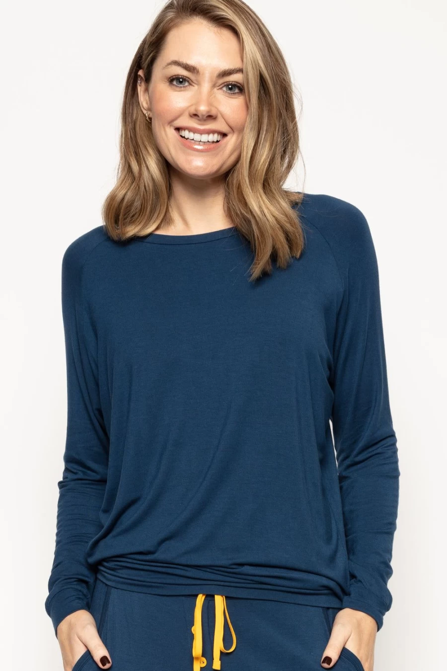Cyberjammies Blue Verity Long Sleeve Slouch Jersey Top - Comfortable Casual Wear