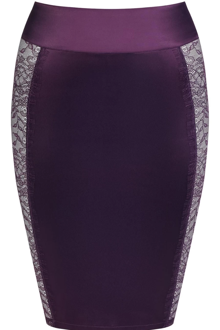 Maison Close Purple Villa Satine Skirt with 2-Way Zip - Stylish & Functional Design