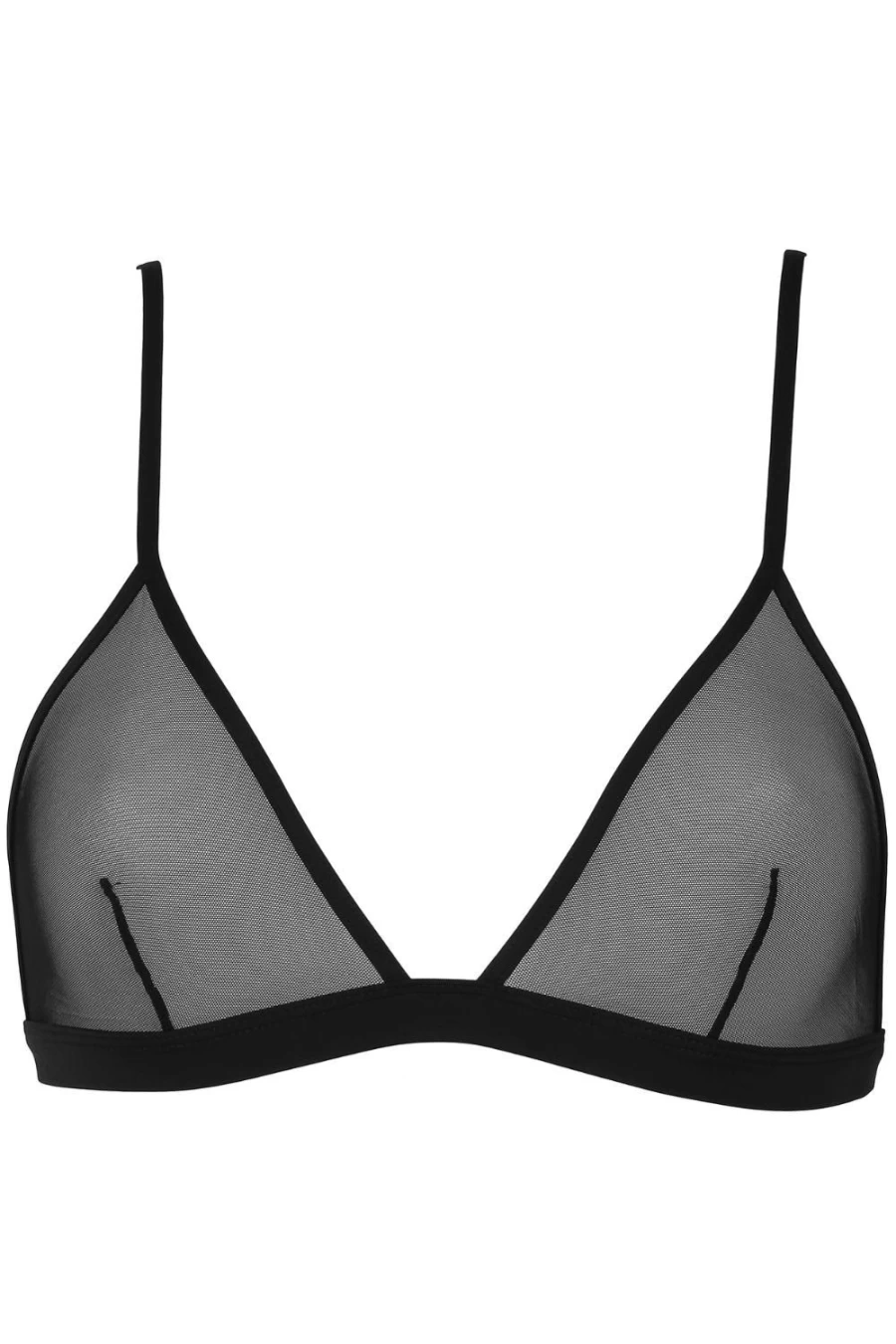 Maison Close Black Pure Tentation Triangle Bra - Lace Lingerie Bralette