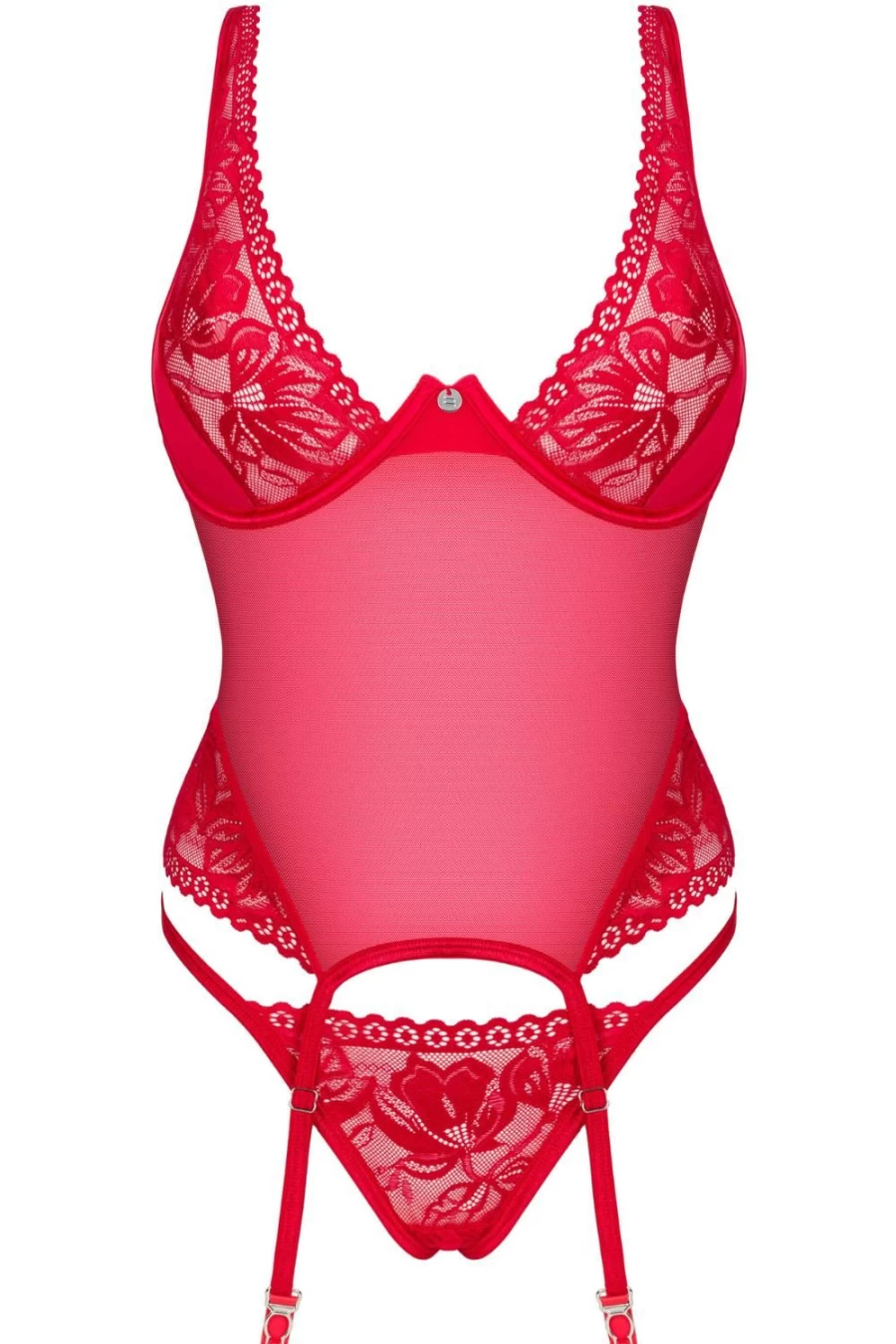 Obsessive Red Corset & Thong Set - Lacelove Lingerie for Women