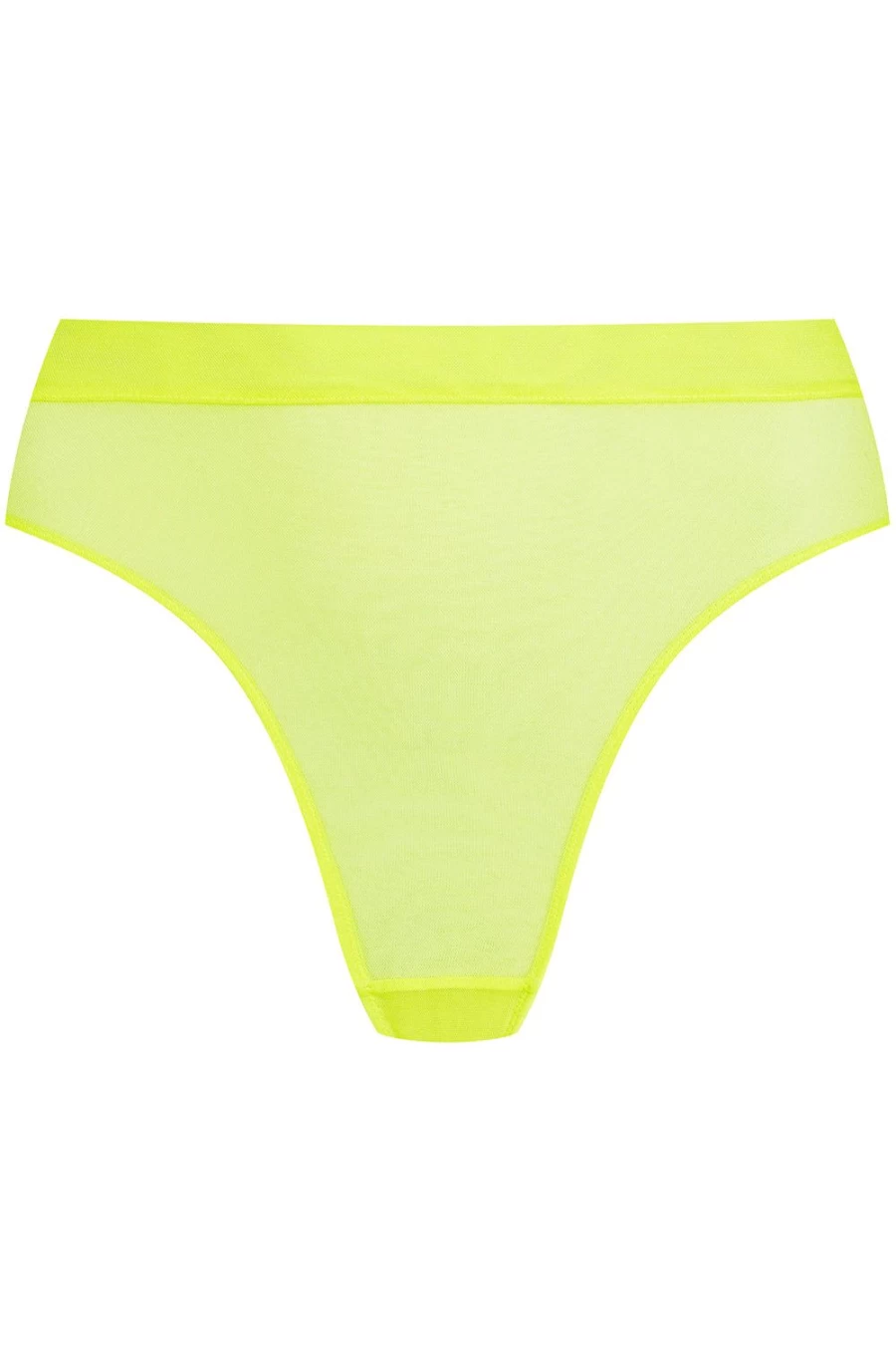 Maison Close Neon Yellow High Waist Thong - Corps A Corps Style