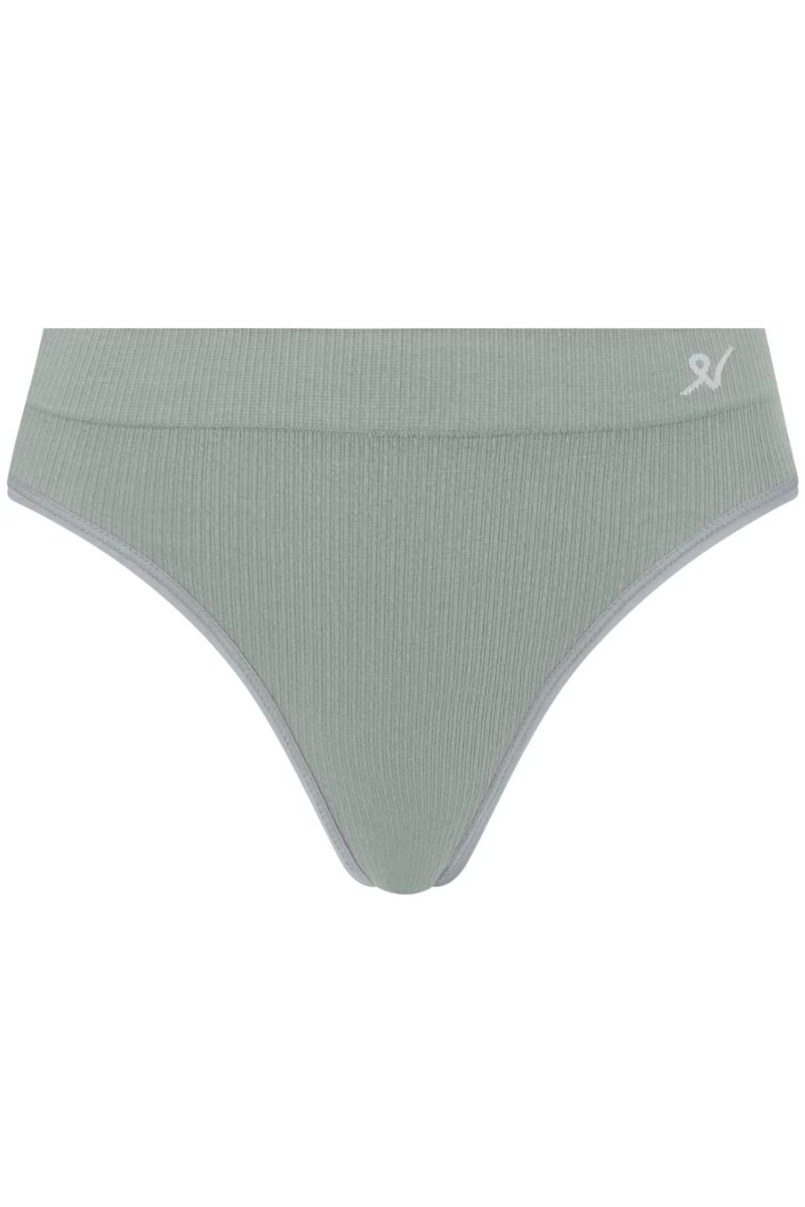 Nudea Tencel Seamless High Leg Brief in Storm Grey - Soft & Breathable Women's Underwear