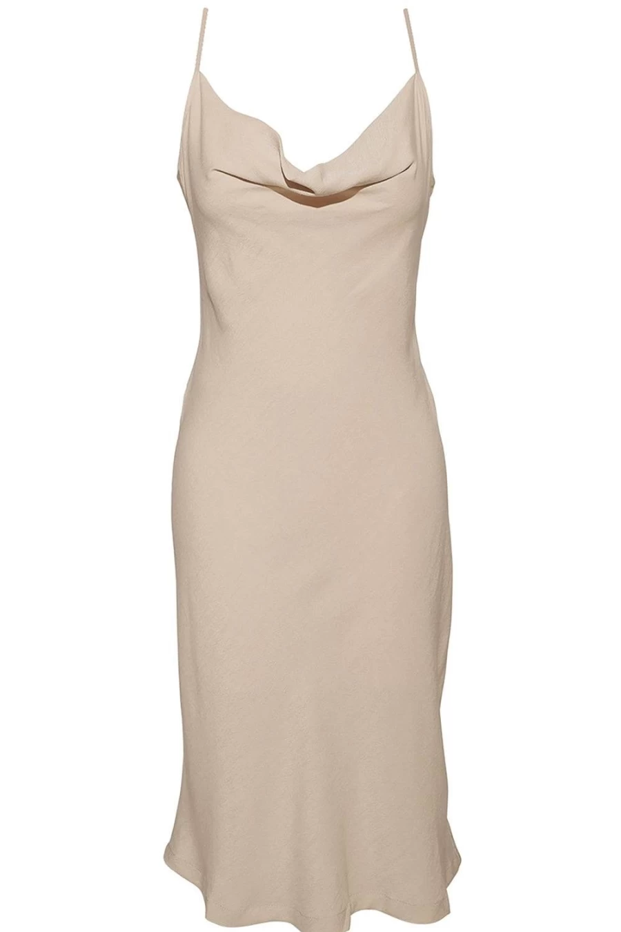 Underprotection Sally Slip Dress in Beige - Size L (UK 12-14) | Elegant Lingerie & Nightwear