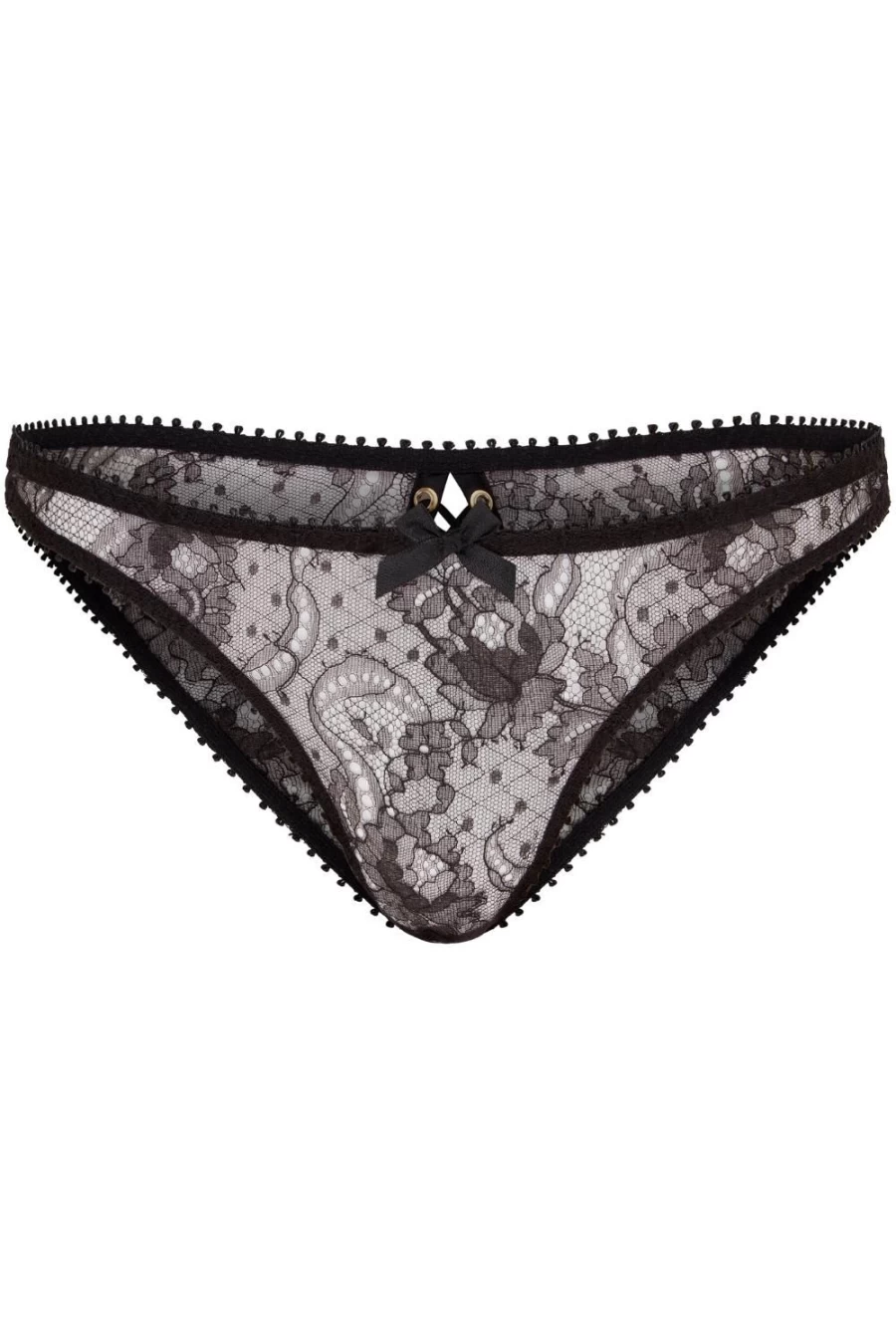 Agent Provocateur Black Vallentina Brief Lingerie - Luxury Women's Underwear