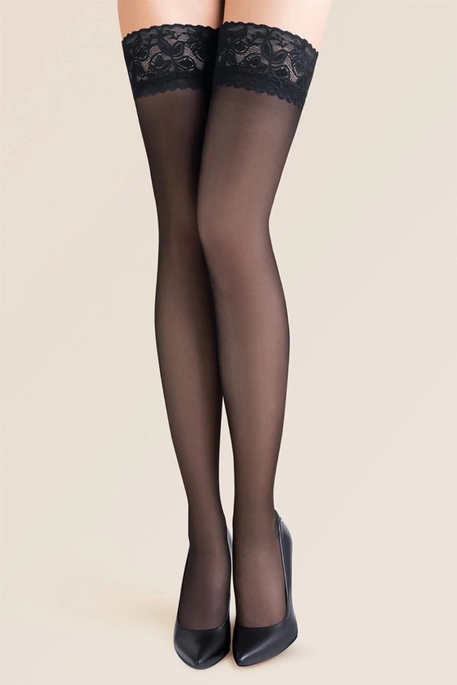 Gabriella Emotion 15 Denier Hold Ups - Ultra Sheer Thigh High Stockings for Women