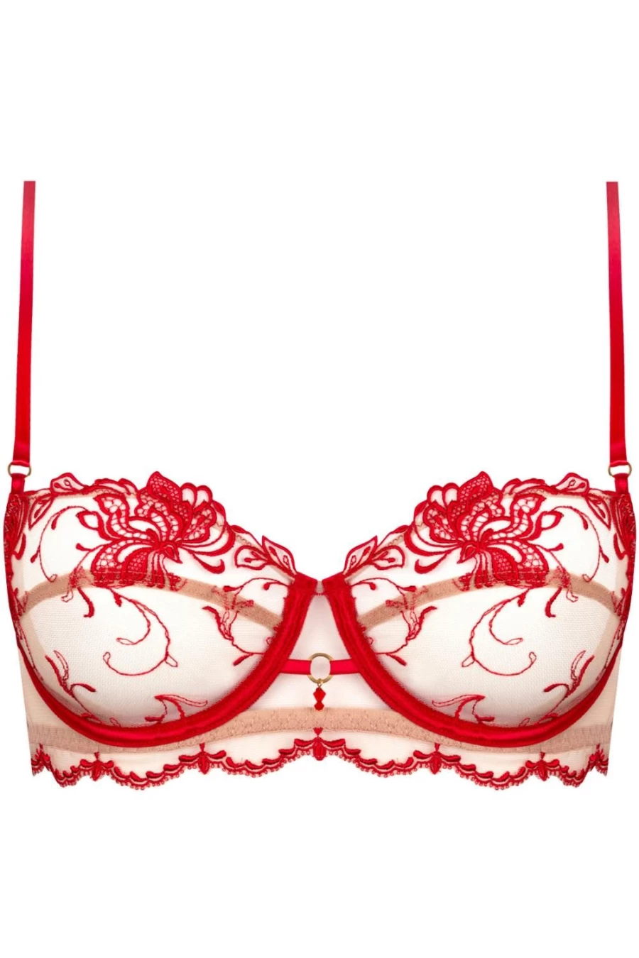 Lise Charmel Eblouissant Eros Half Cup Bra in Nude Solaire - Luxury Lingerie