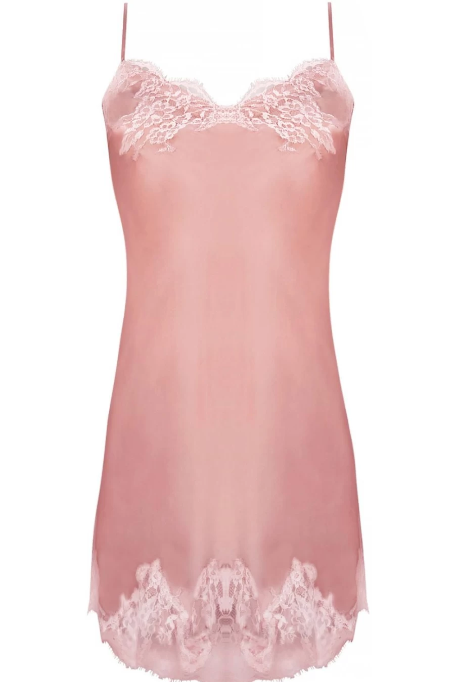 Lise Charmel Rose Silk Nightgown - Luxurious Women's Sleepwear for Elegant Comfort