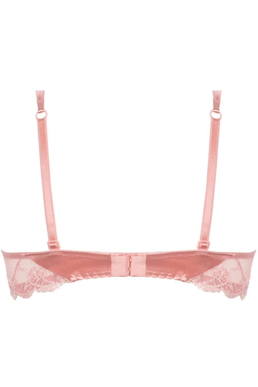 Lise Charmel Splendeur Soie Half Cup Bra in Rose - Luxurious Silk Lingerie