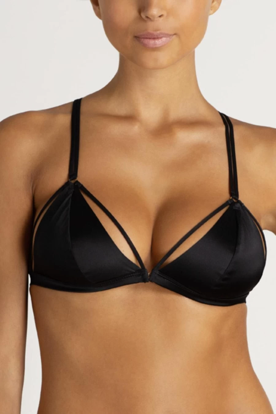 Coco de Mer Black Sylph Triangle Bra - Elegant Lingerie for Women