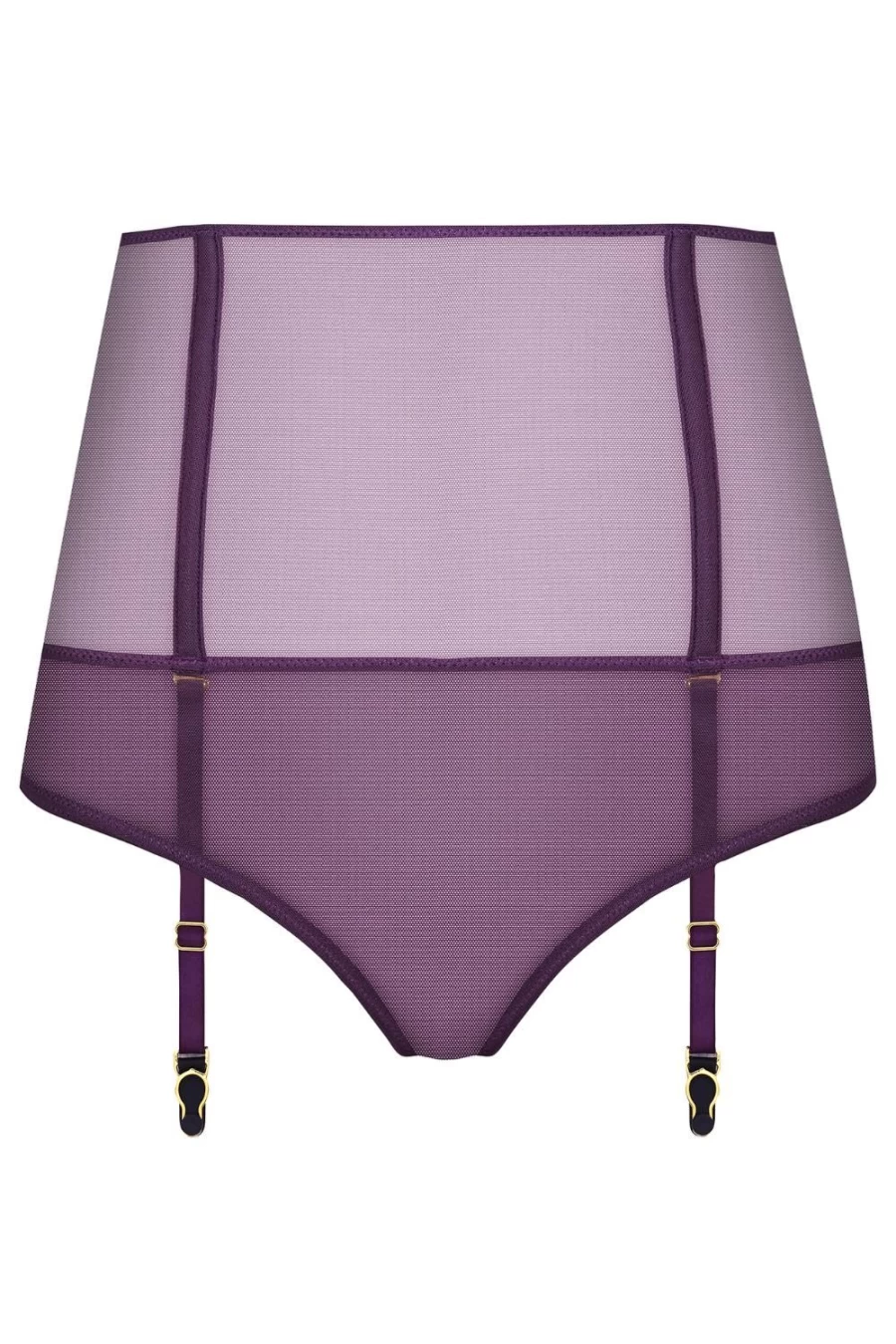 Maison Close Purple L'Amoureuse High Waist Open Tanga Lingerie