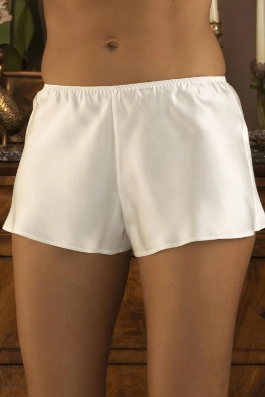 Marjolaine Natural Silk Shorts - Soie Unie Elegant Comfort
