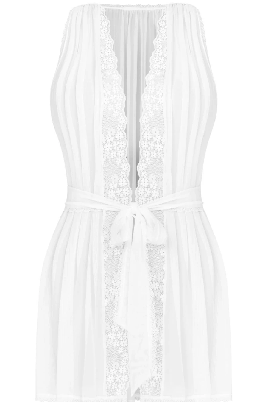 Obsessive White Peignoir - Elegant Loungewear & Sleepwear for Women