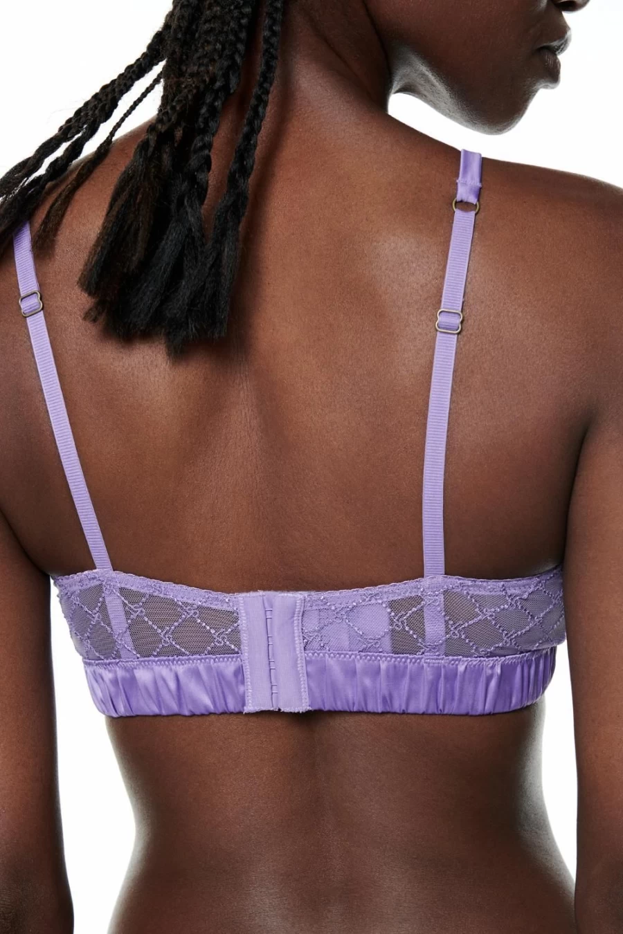 Love Stories Purple Celeste Unpadded Bralette - Comfortable Lace Lingerie