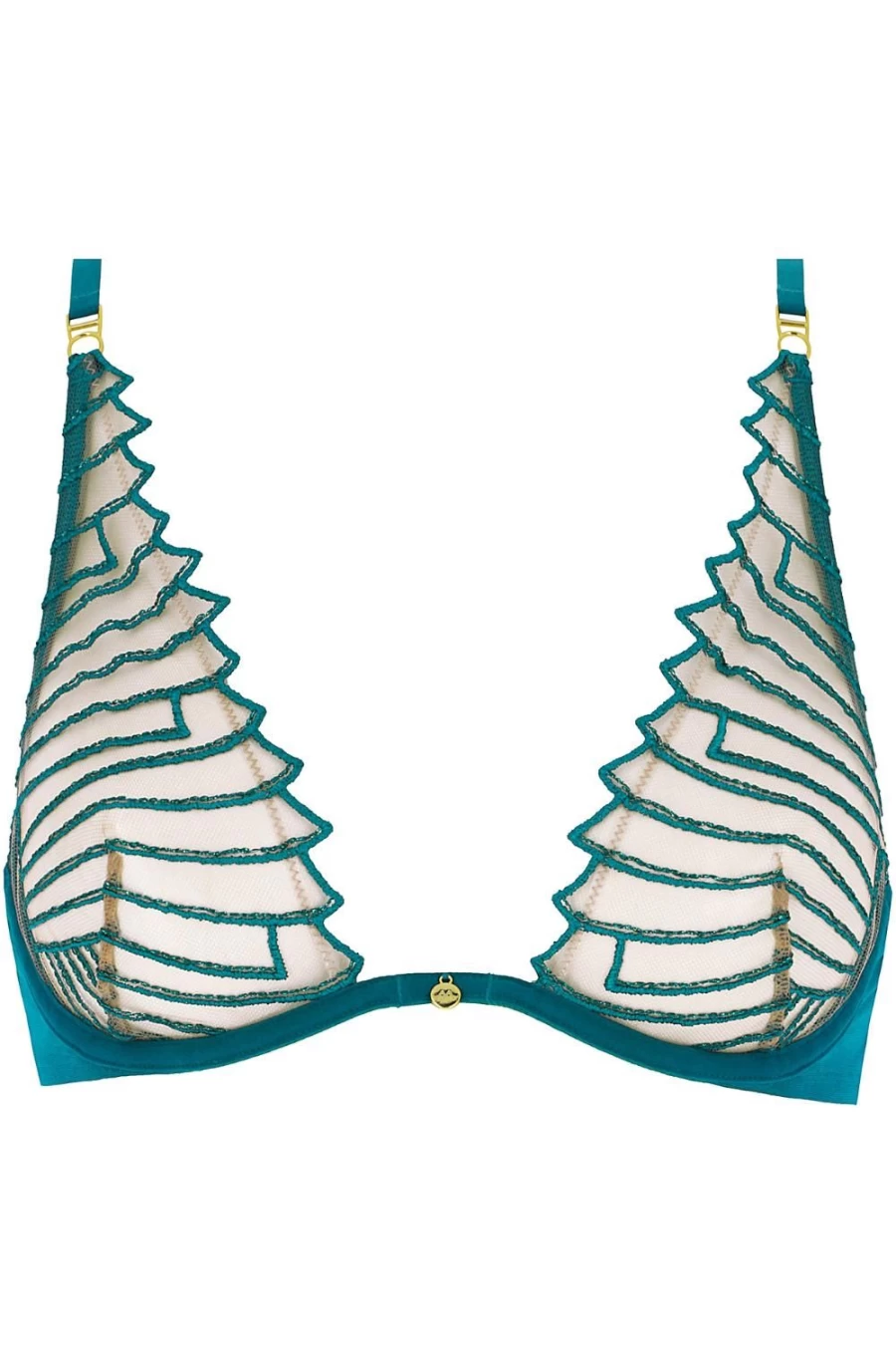 Atelier Amour Cosmic Dream Underwire Triangle Bra in Lagoon - Sexy Lingerie for Women