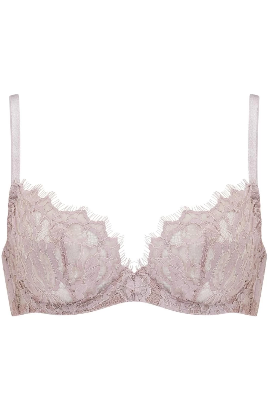 Coco de Mer Aurelia Underwired Plunge Bra in Blush - Muse Collection