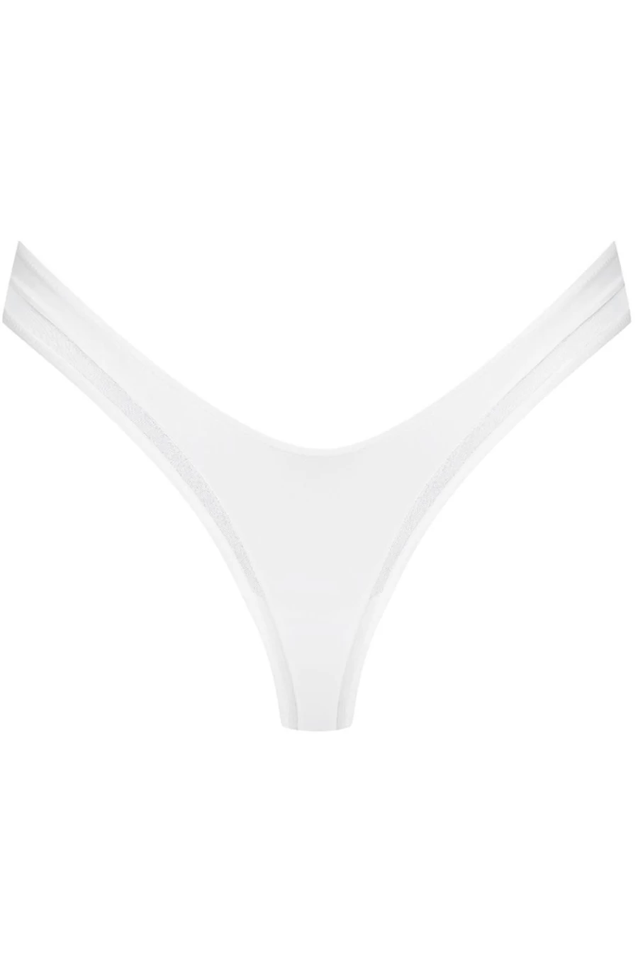 Maison Close White Pure Tentation High Rise Thong - Luxury Lingerie