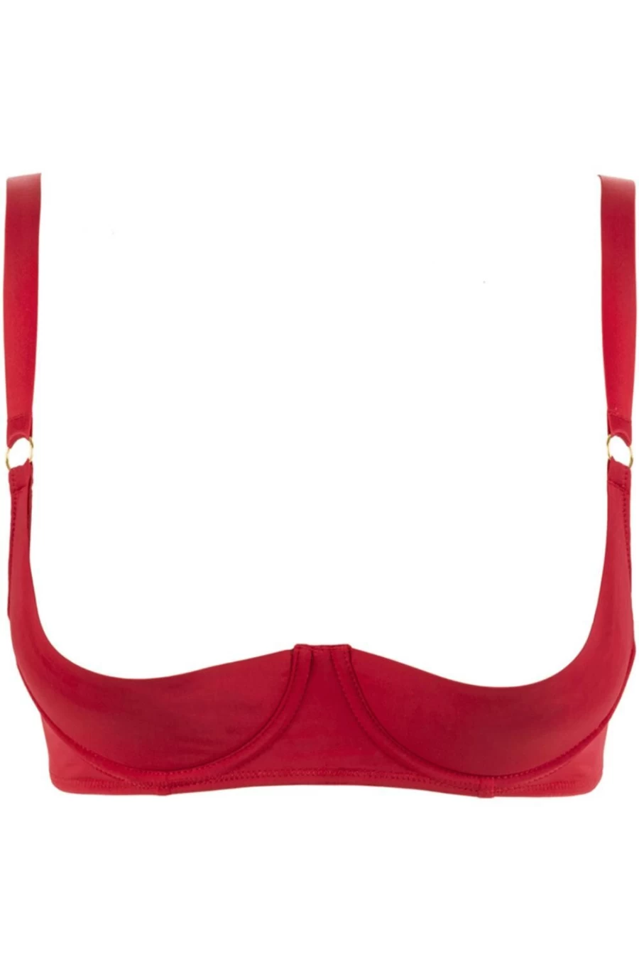 Maison Close Red Tapage Nocturne Quarter Cup Bra - Luxury Lingerie