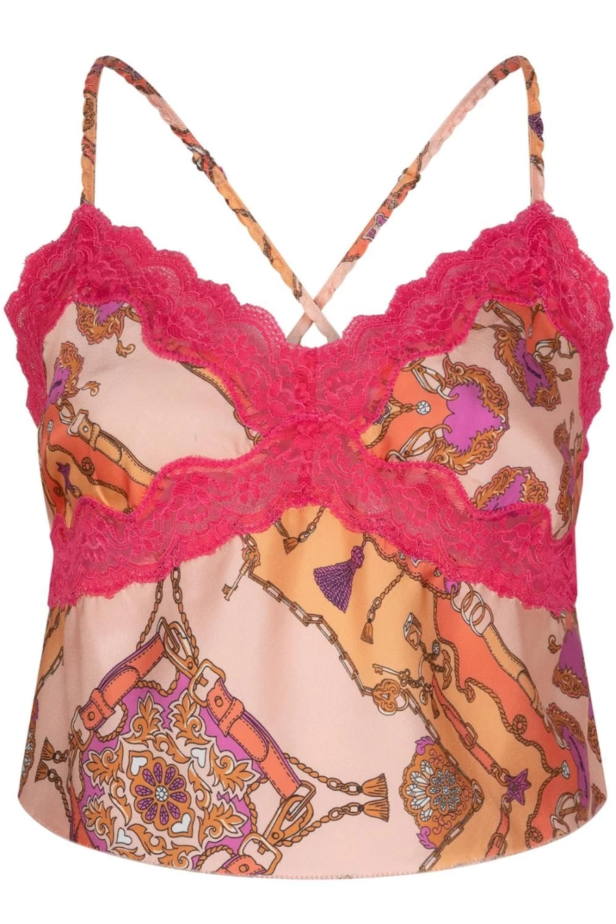 Love Stories Pink Parker Cropped Camisole - Women's Fashion Top