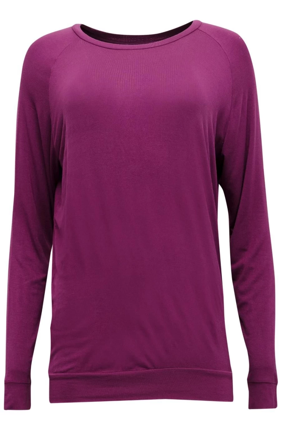 Cyberjammies Women's Magenta Long Sleeve Slouch Jersey Top - Comfortable Relaxed Fit Tunic