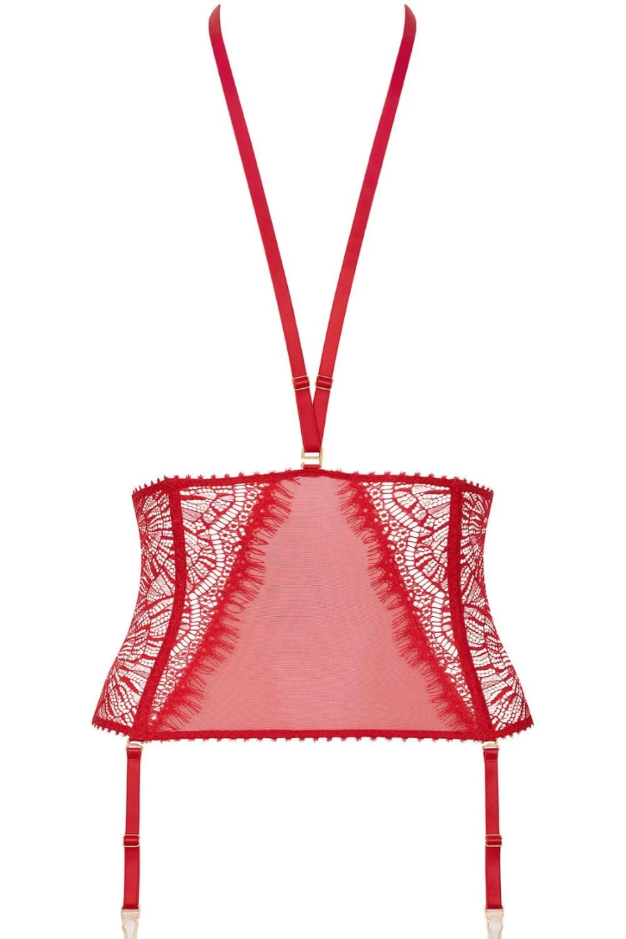 Maison Close Red Accroche Coeur Waist Cincher Corset for Women Slimming Shapewear