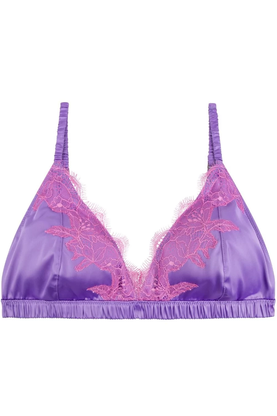 Love Stories Purple Bowie Padded Bralette - Comfortable Lace Lingerie Bralette