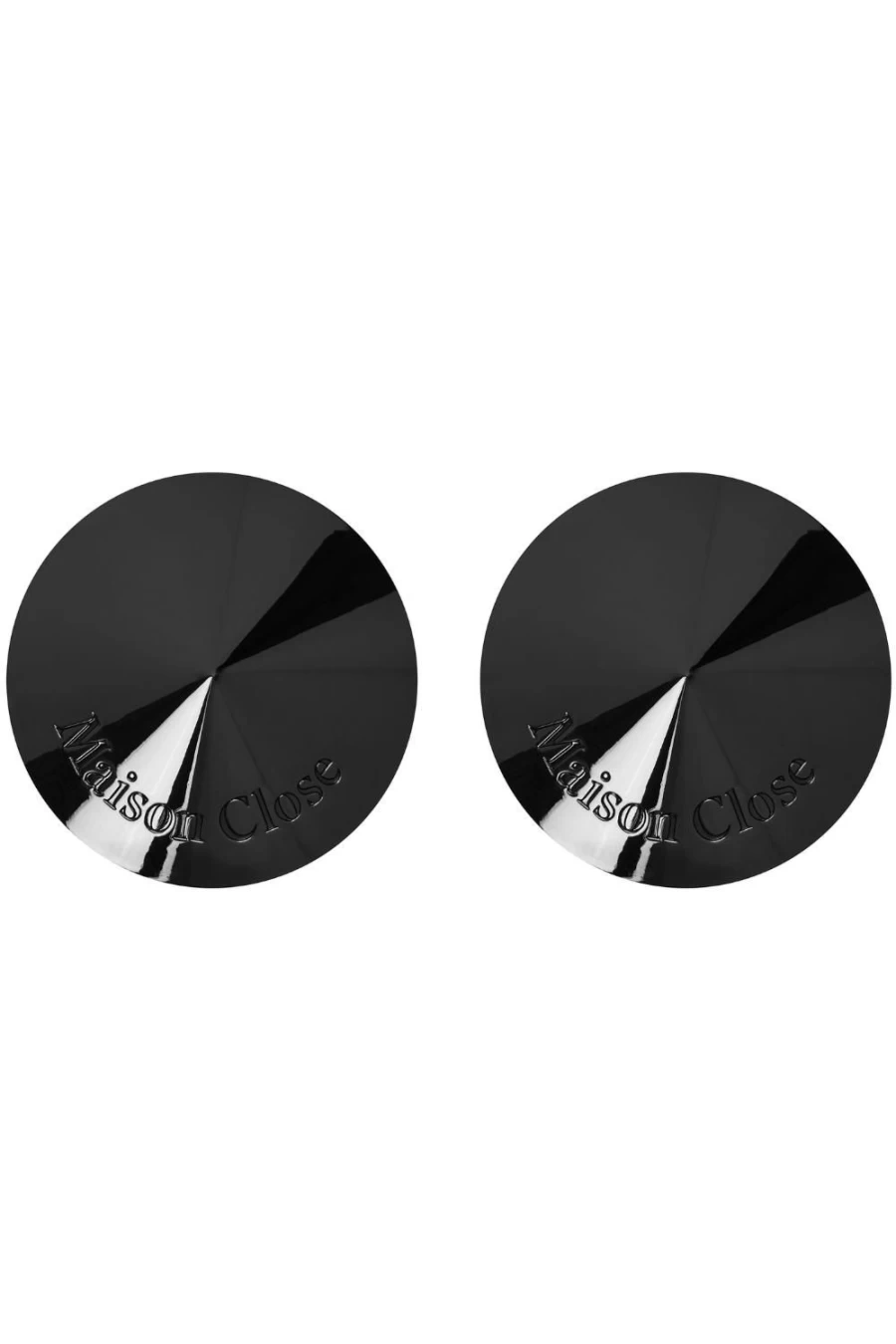 Maison Close Gun Metal Pasties - Elegant Metallic Nipple Covers for Women