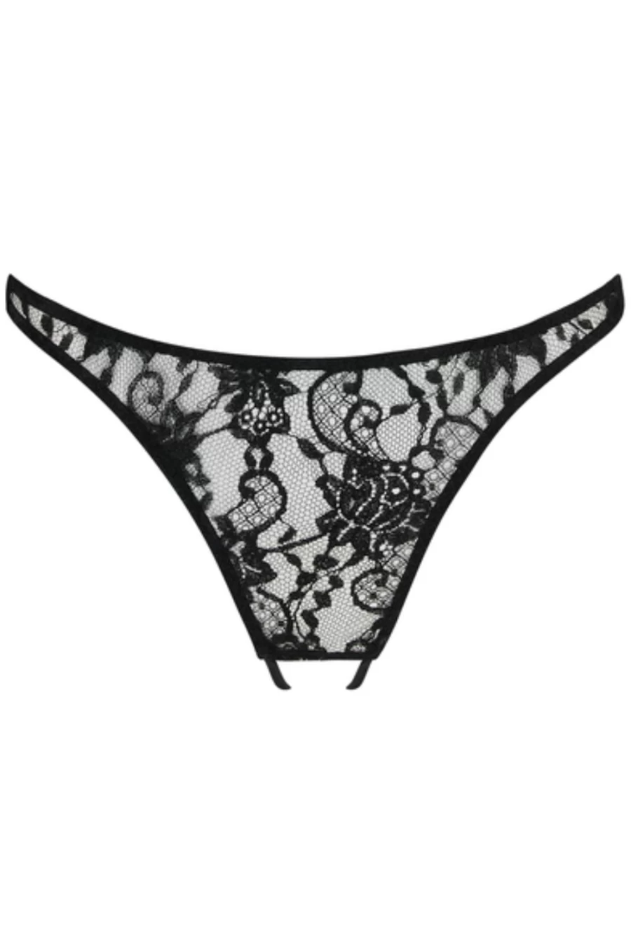 Coco de Mer Black Hera Open Knicker Lingerie
