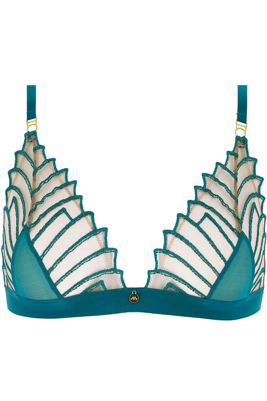 Atelier Amour Cosmic Dream Triangle Bra in Lagoon - Sexy & Comfortable Bikini Top