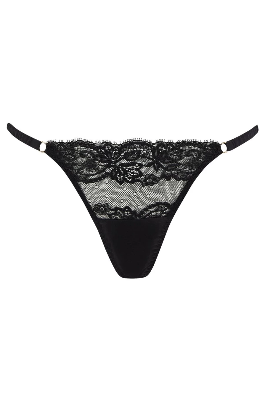 Coco de Mer Black Seraphine Brazilian Knicker - Luxury Lingerie