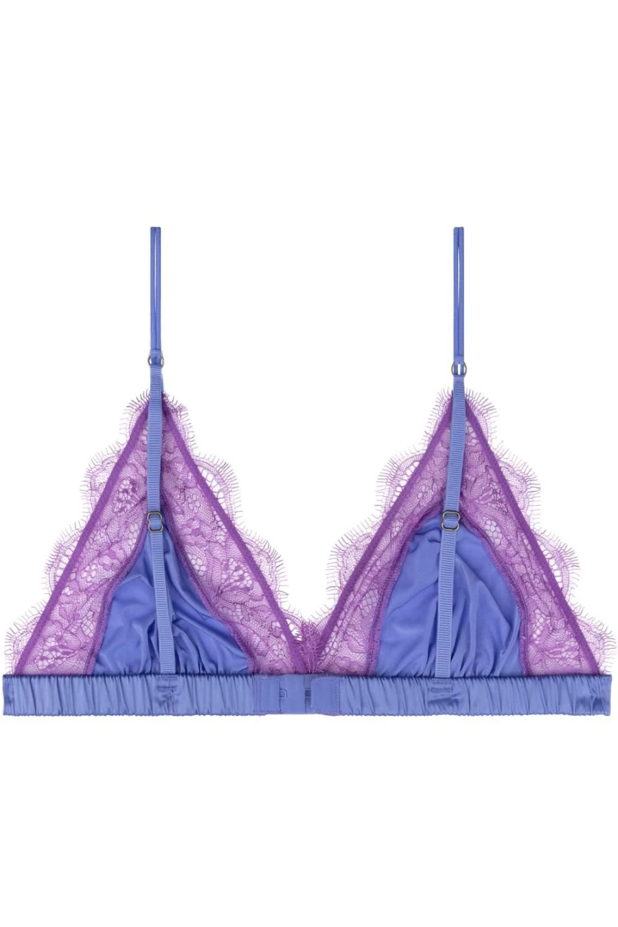 Love Stories Purple Lace Unpadded Triangle Bralette - Romantic & Comfortable Bralette for Women
