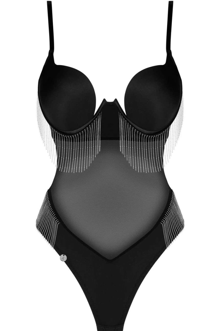 Obsessive Black Milladis Bodysuit - Stylish & Comfortable Women's Bodysuit