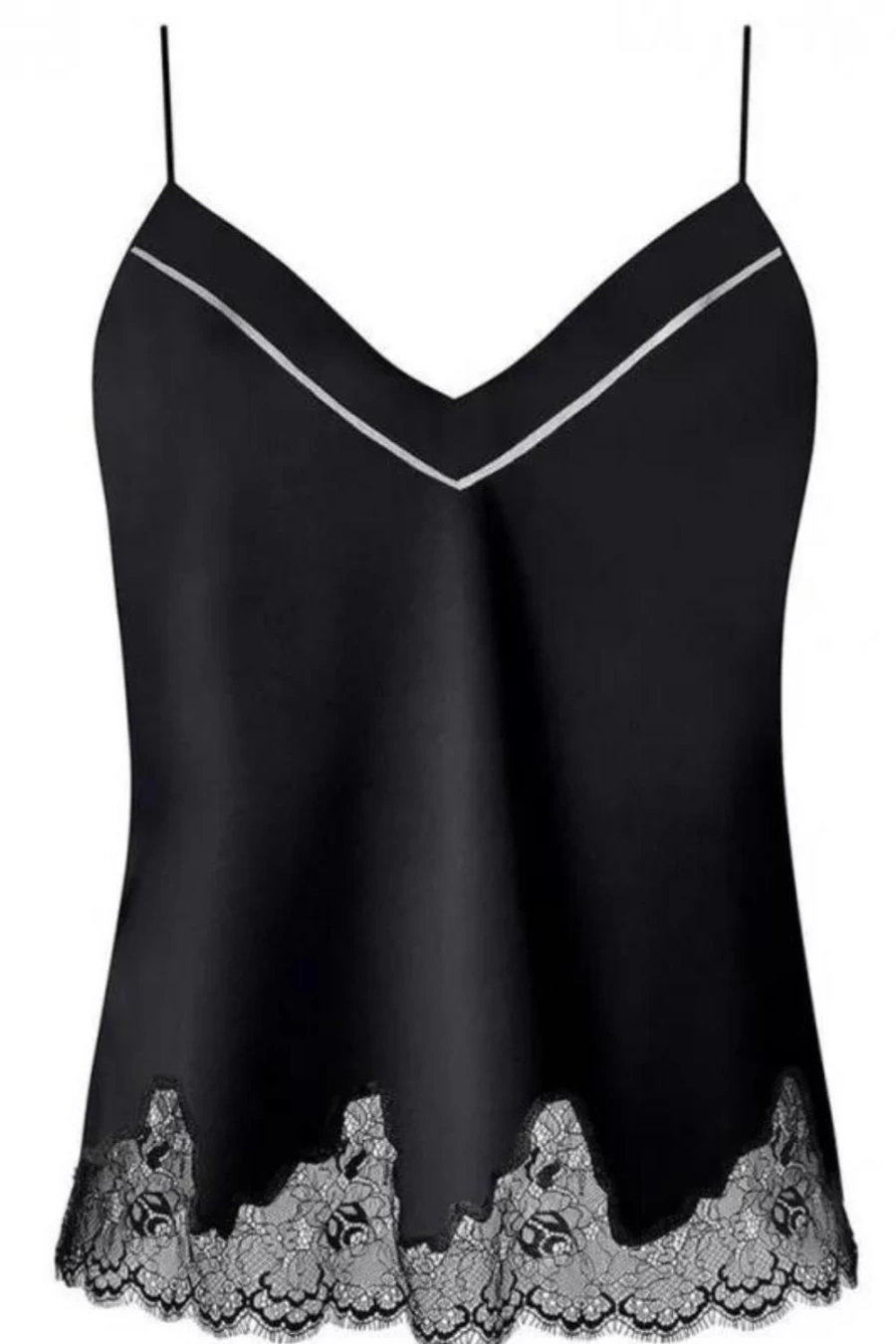 Simone Pérèle Nocturne Black Silk Camisole for Women - Luxurious Sleepwear & Lingerie