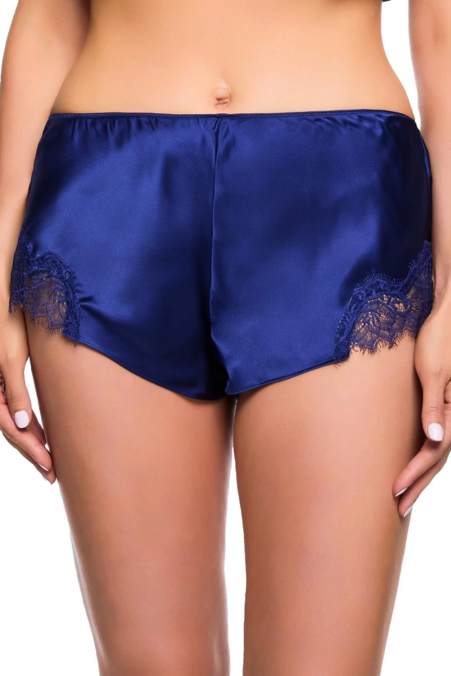 Sainted Sisters Scarlett Silk French Knicker in Midnight - Luxurious Women's Underwear