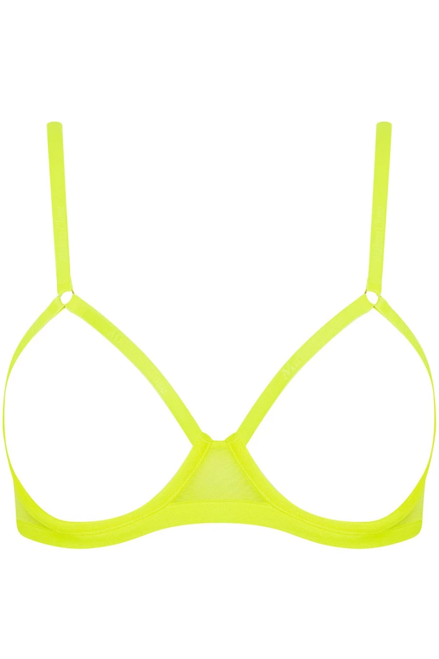 Maison Close Neon Yellow Open Underwired Bra - Corps A Corset Lingerie
