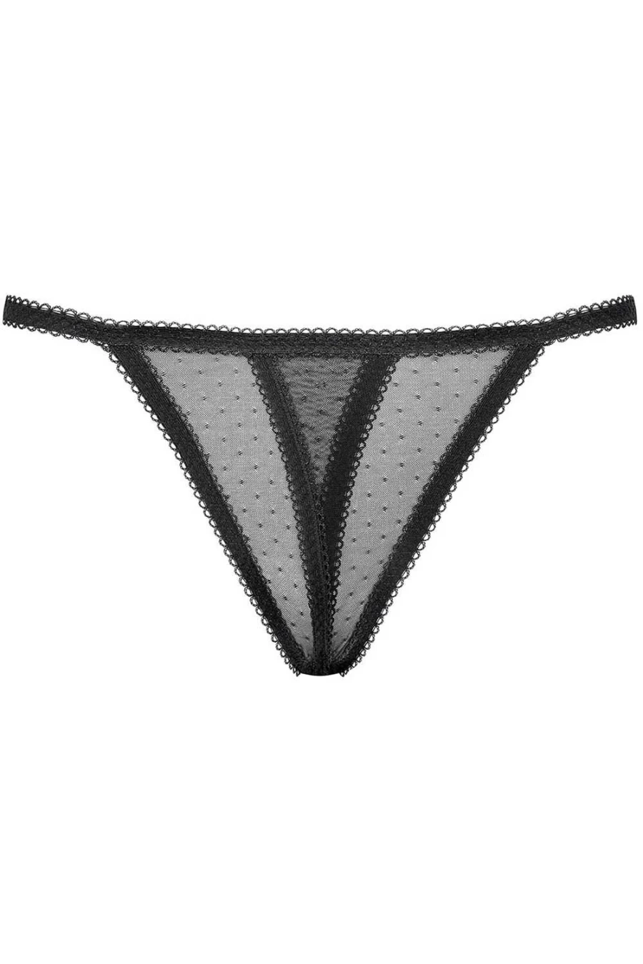 Maison Close Black Divine Inspiration Openable Thong Lingerie