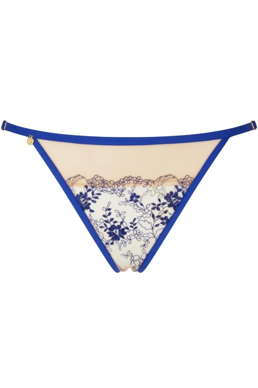 Atelier Amour Apres Minuit Open Brief Lingerie Set in Nude/Ink