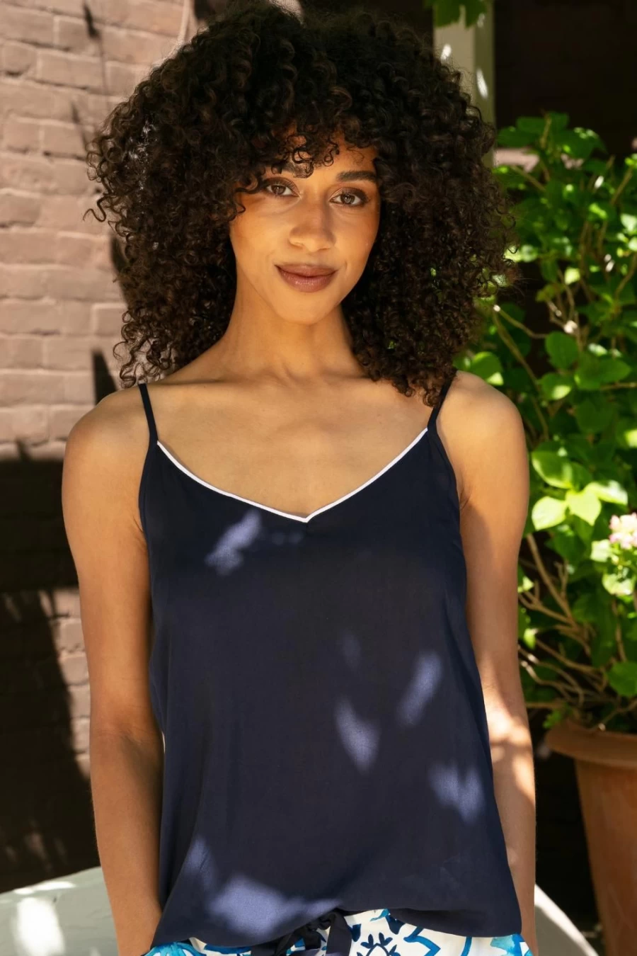 Cyberjammies Navy Marie Modal Camisole - Soft Women's Sleepwear Top