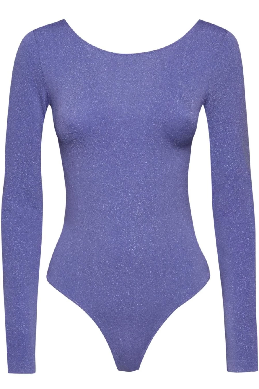 Wolford Shiny Thong Bodysuit in Ultra Violet & Light Aquamarine | Luxurious Women's Lingerie