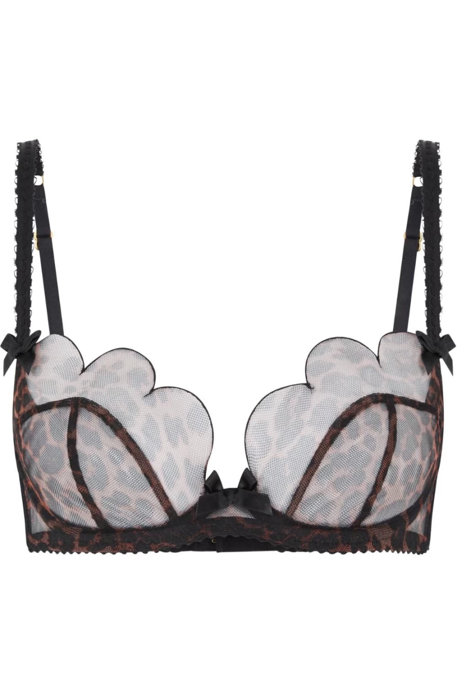 Agent Provocateur Lorna Plunge Underwired Bra in Leopard Print - Sexy Lingerie for Women