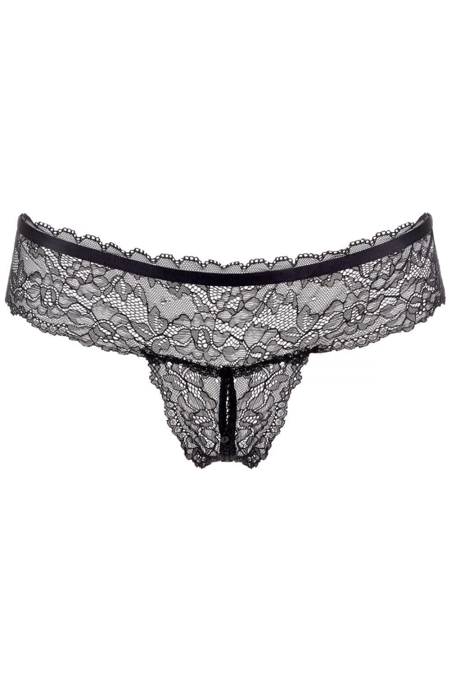 "Maison Close Black Le Petit Secret Dentelle Openable Tanga Lingerie"