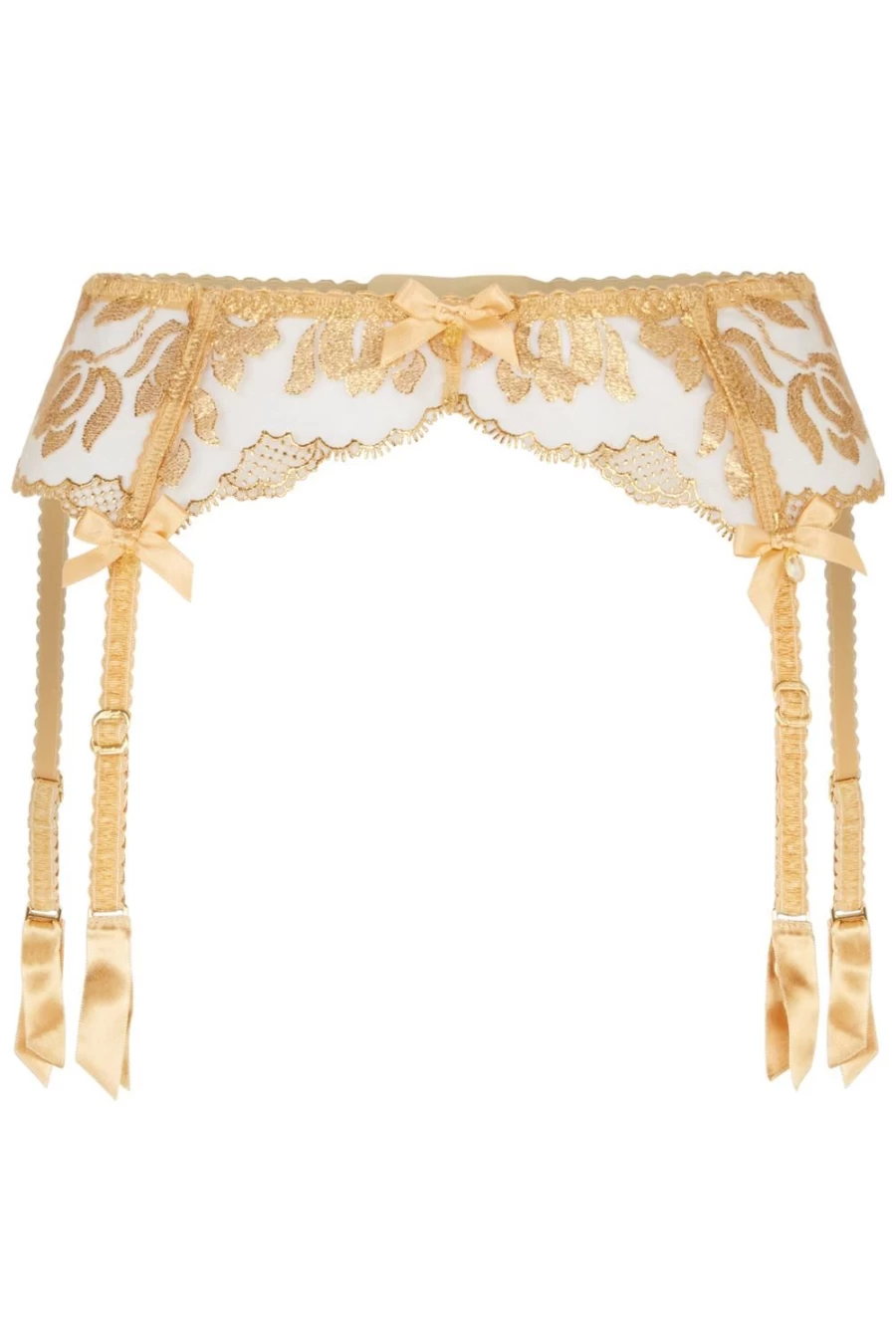 Agent Provocateur Gold Sparkle Suspender Belt - Elegant Glamorous Accessory