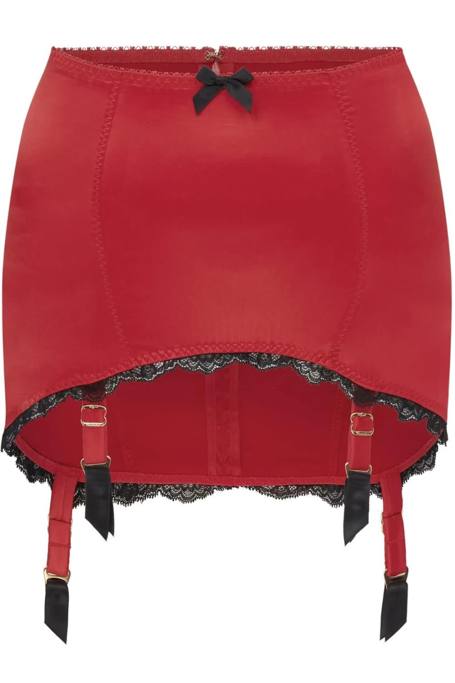 Agent Provocateur Red & Black Sloane Roll-On Suspender - Stylish Garter Belt for Women