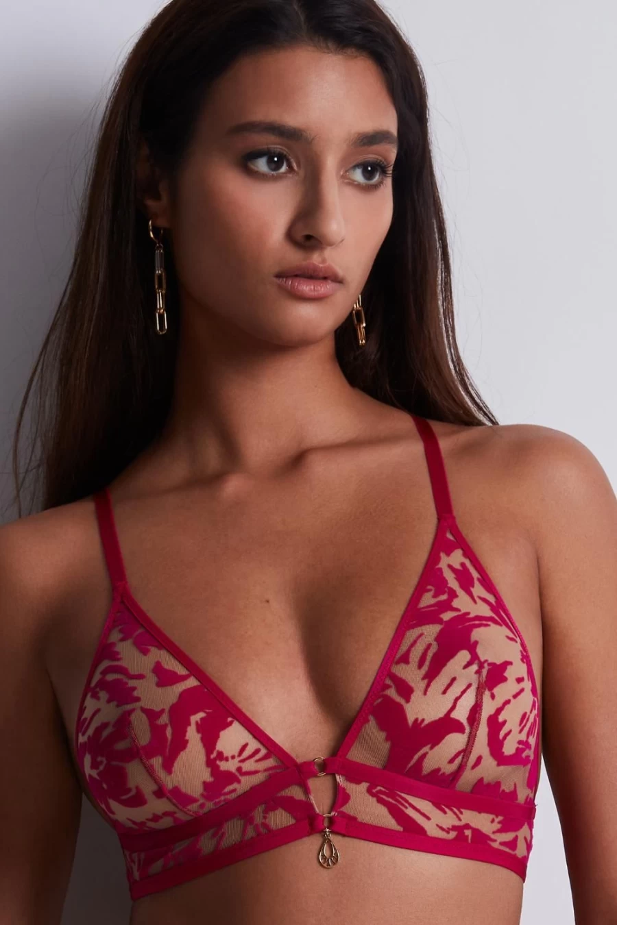 Aubade Hot Pink Wild Vibration Triangle Bra - Lingerie for Women