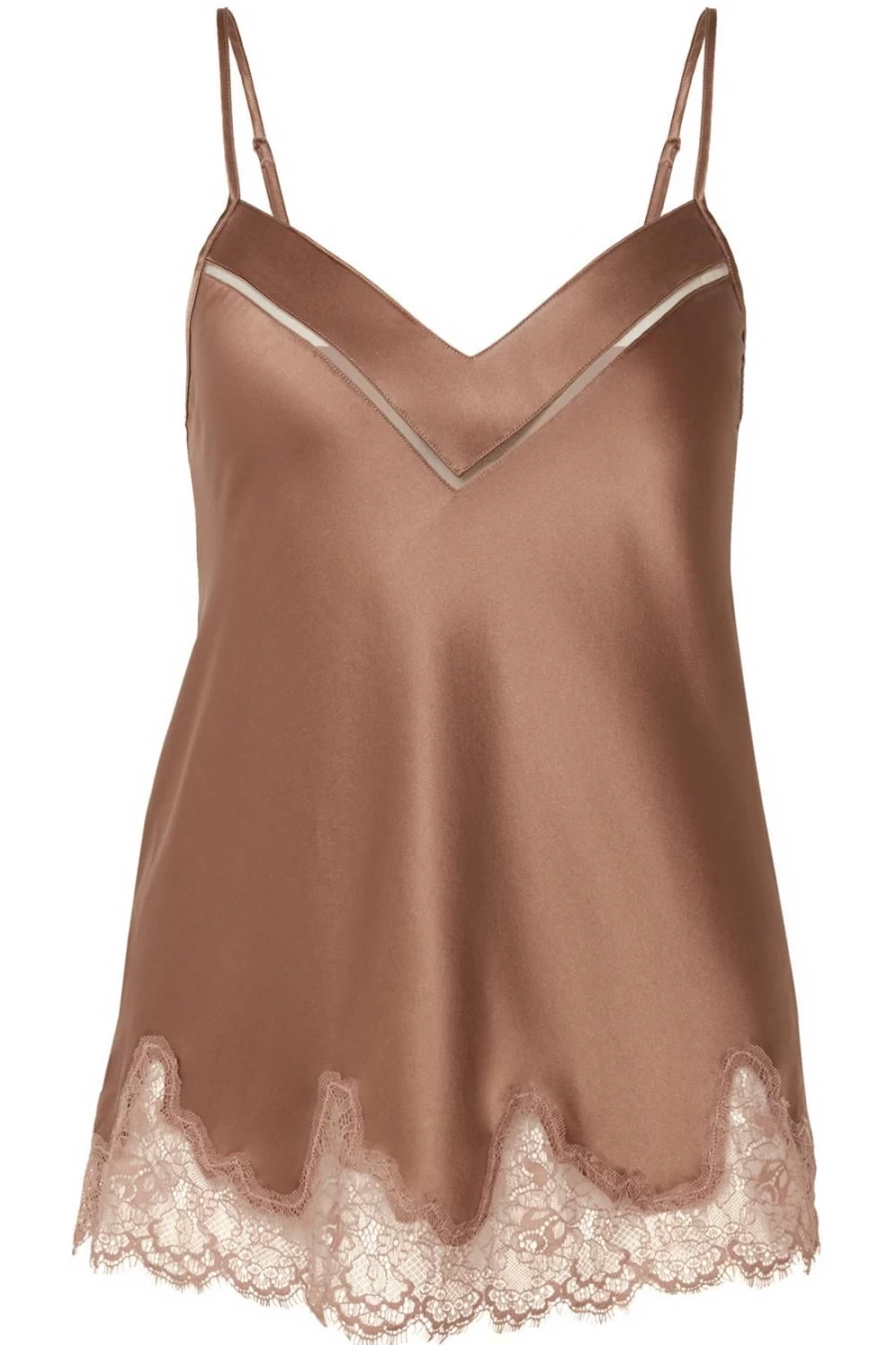 Simone Pérèle Nocturne Silk Camisole in Macchiato - Luxurious Women's Sleepwear