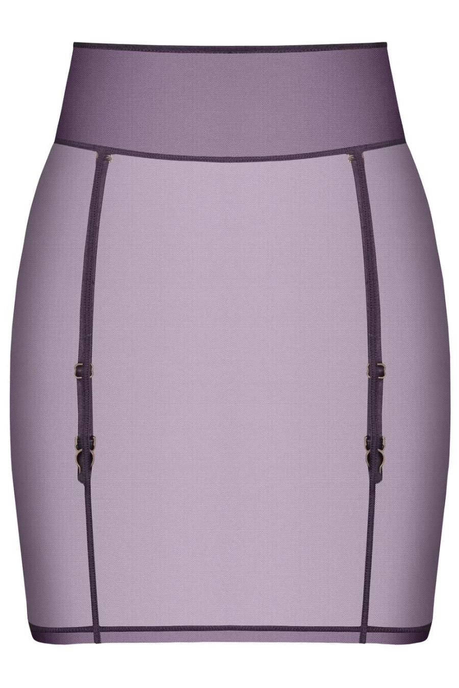 Maison Close Purple L'Amoureuse Mini Skirt With Suspenders - Stylish & Elegant Design