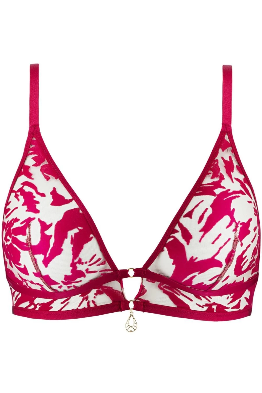 Aubade Hot Pink Wild Vibration Triangle Bra - Lingerie & Women's Underwear