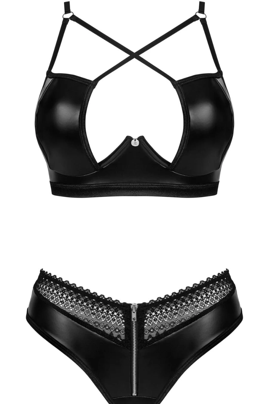 Obsessive Black Wire-Free Bra & Brief Set - Comfortable Lingerie Underwear