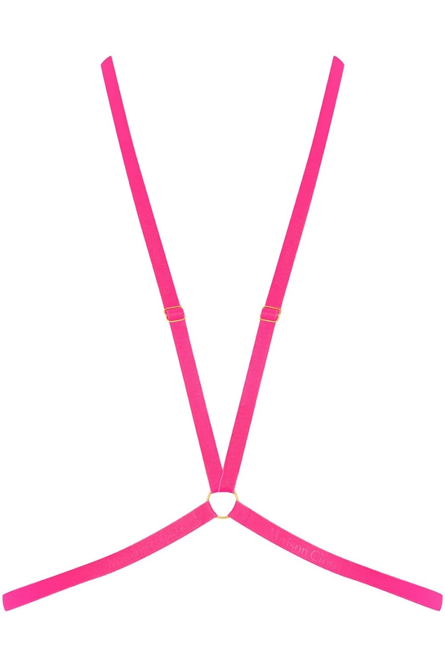 Maison Close Signature Harness in Neon Pink - Bold BDSM Fashion for Women & Men